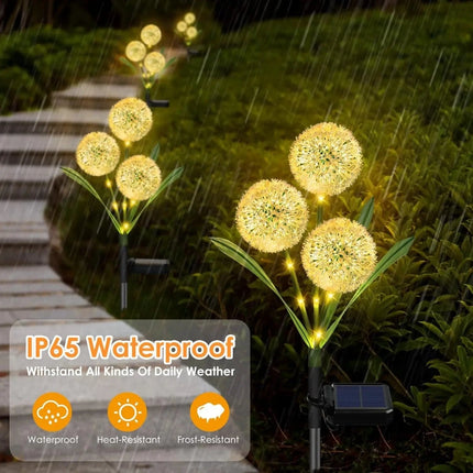 Solar LED Outdoor 42LED Dandelion Garden Flower