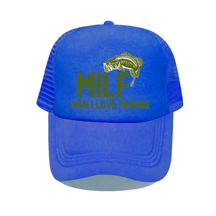 Men Love Fishing Vintage Trucker Hats