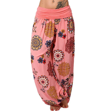 Women Summer Floral Harem Fashion Pants