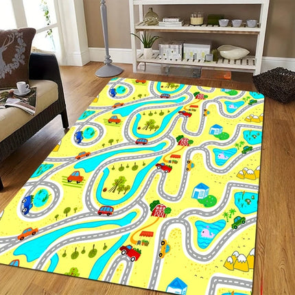 Kids Cartoon Frog Game Floor Mat