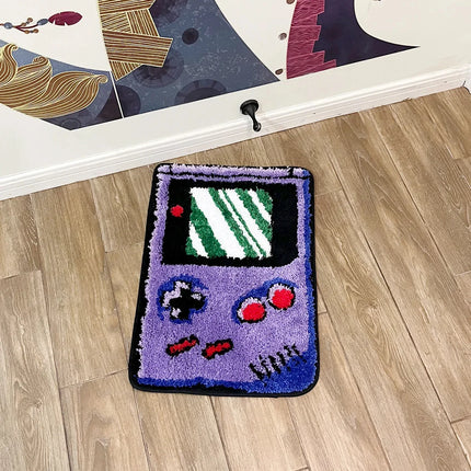 Home Retro Hand-help Game Device Tufted Rug