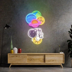 Neon Moon Astronauts LED Party Light