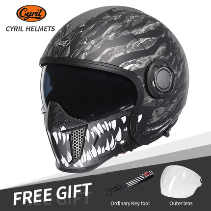 Motorcycle Full Face 3/4 Joker Helmet