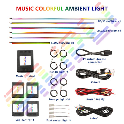 RGB App Control Car Interior Ambient Light