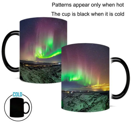 Color Changing Northern Lights Coffee Mug.