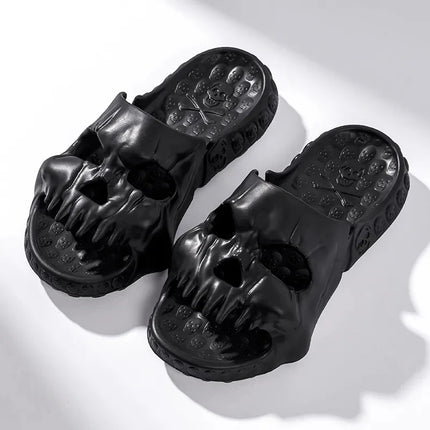 Men Retro 3D Skull Sandals