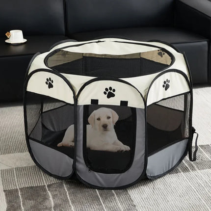 Foldable Playpen Pet Dog Cat Indoor-Outdoor Summer Kennel