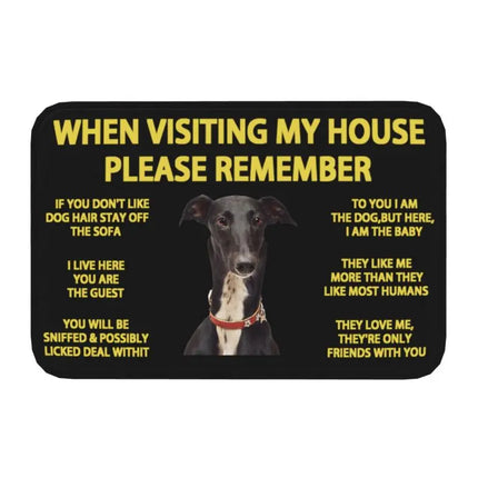 Border Collie Dog Front Floor Entrance Mat