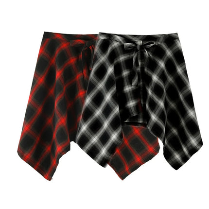 Women Fashion Fitness Plaid Jazz Dance Skirt