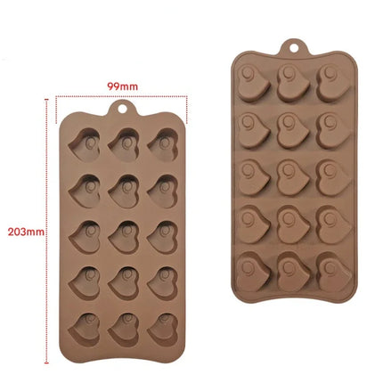 DIY Silicone Chocolate Diamond Heart Mold