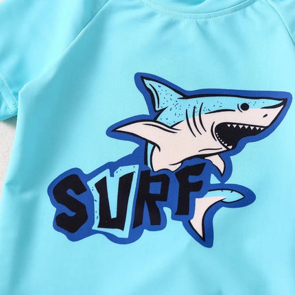 Baby Boy 2pc Blue Shark Animal Swimwear Set