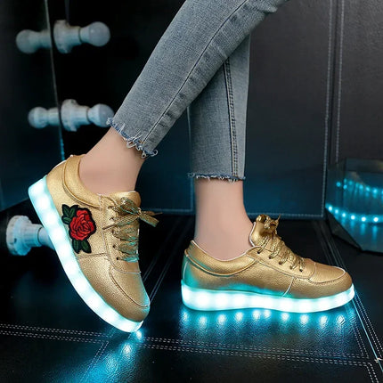 Kids LED Luminous USB Sneakers