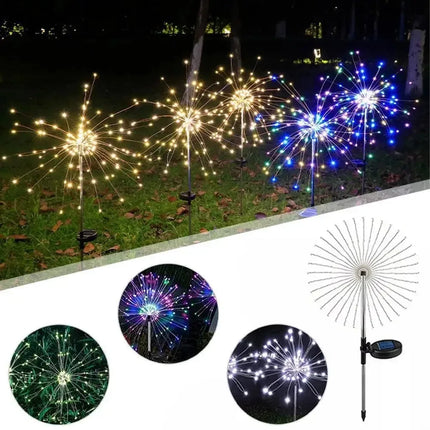 Solar LED Outdoor Firework Fairy Lights