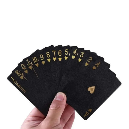 Black GOLD Waterproof Poker Playing Cards