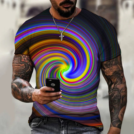 Men Vertigo 3D Summer Short Tees – Mad Fly Essentials