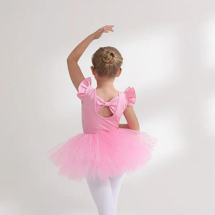 Girl Ballet Gymnastics Leotard Tutu Dress