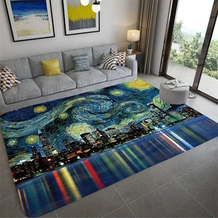 Home Van Gogh Starry Night Living Area Rug.