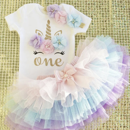 Baby Girl Summer 1st Birthday Party Dress