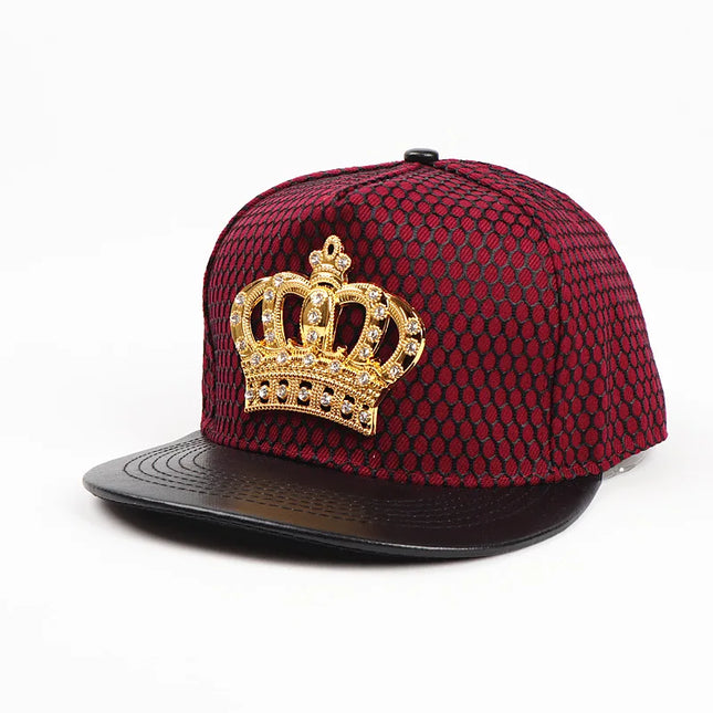 Men Summer Fashion Crown King Queen Baseball Cap