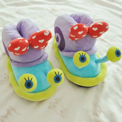 Girl Home Indoor Cartoon Snail Slippers