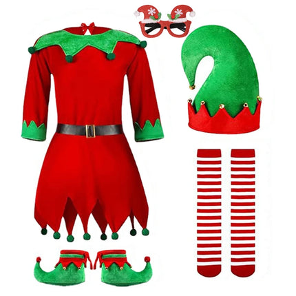 Baby Girls Santa Elf Costume Outfit