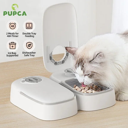 Smart 2 Meal Automatic Pet Cat Feeder