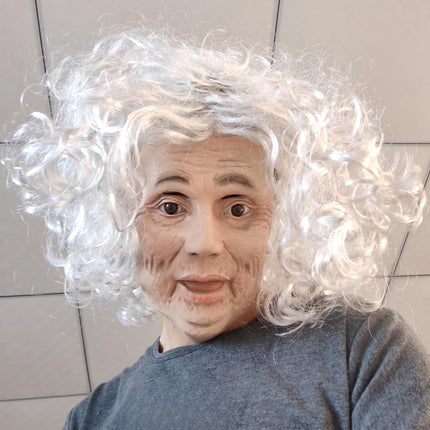 Men Halloween Old Lady Mask