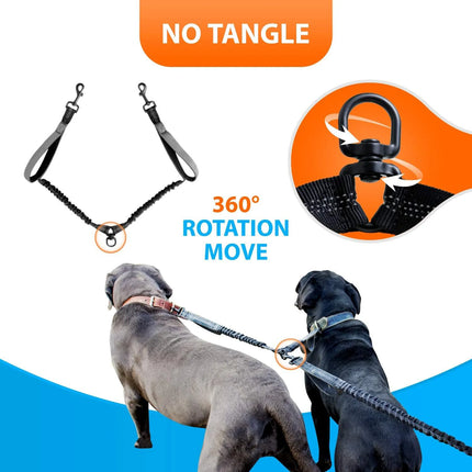 Pet Hands Free Dual Dog Leash Set