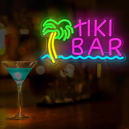 Tiki Bar Neon Sign LED Wall Decor