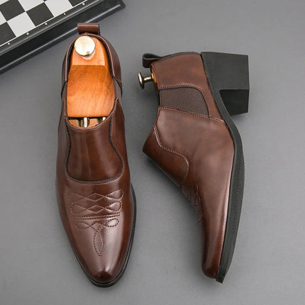 Men Leather Slip-on Business Casual Loafers