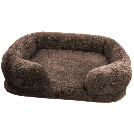 Washable Square Plush Cat Dog Pet Bed