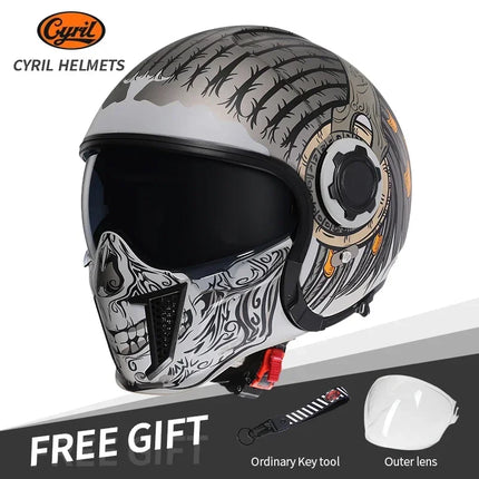 Motorcycle Full Face 3/4 Joker Helmet