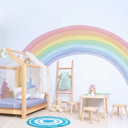 Large Rainbow Pastel 3D Nursery Wall Sticker