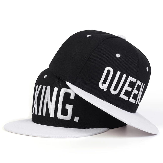 King Queen 2pc Adjustable Baseball Hat