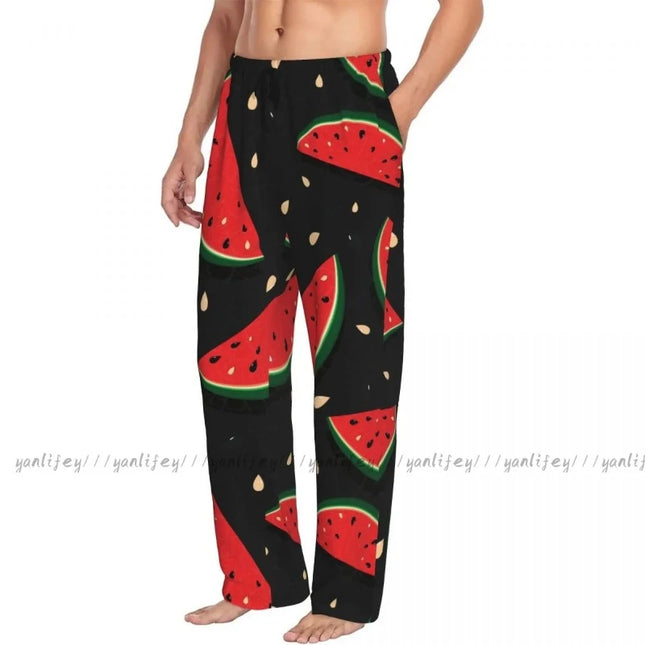 Men Smart Casual Watermelon Fruit Loungewear Pants