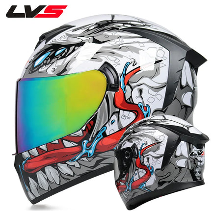 Motorcycle Double Visor 3D Dragon Helmet