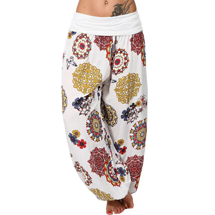 Women Summer Floral Harem Fashion Pants