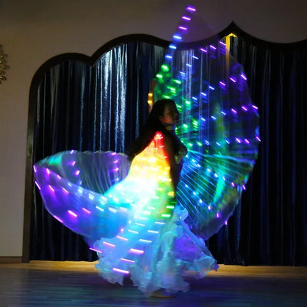 LED Luminescent Belly Dancing Cloak