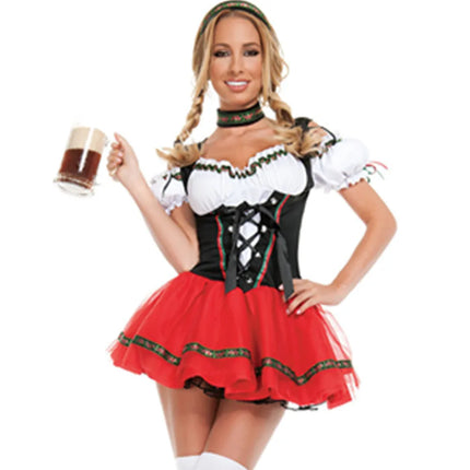 Women Oktoberfest Tavern Bartender Waitress Costume Outfit