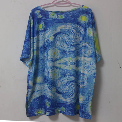 Women 3D Van Gogh Starry Night Tops