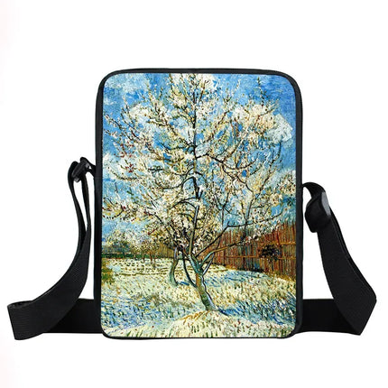 Funny Van Gogh Starry Night Crossbody Travel Bags