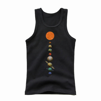 Baby Girl Summer Solar System 3-14T Space Tees