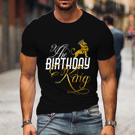 Matching Couple King Queen Birthday Graphic Tees