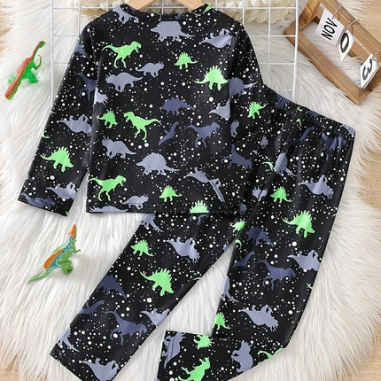 Baby Boy Luminous Dinosaur Animal Pajama Sets