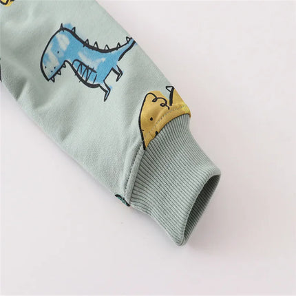 Baby Boy Spring Dinosaur Long Animal Sweaters