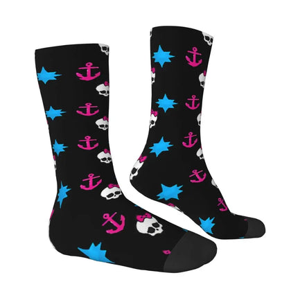 Men Skull Bones Funny Festival Mid-Tube Socks