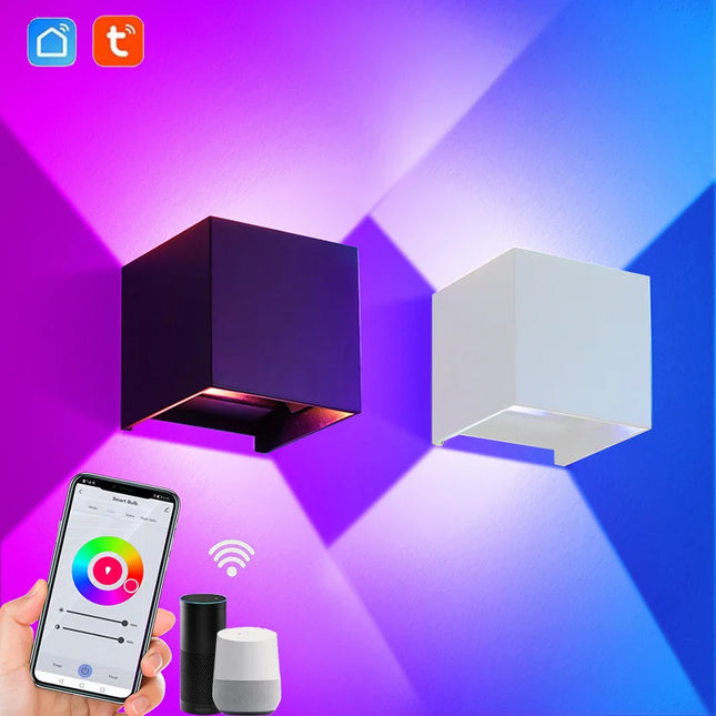 Outdoor RGB LED Smart APP Wall Lamp