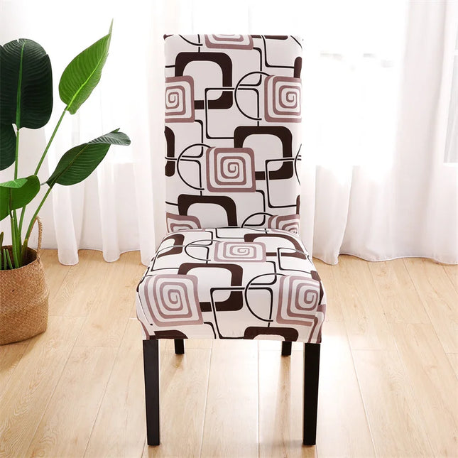 Multifunctional Elastic Geometric Chair Seat Slipcovers