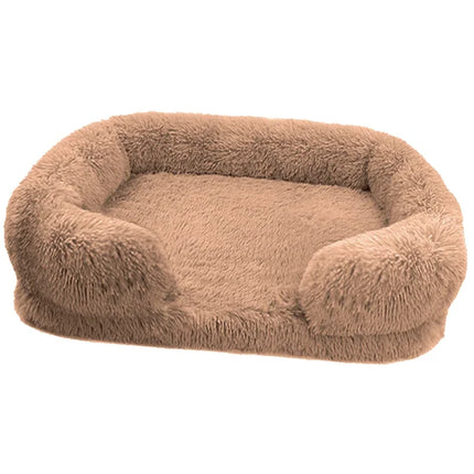 Washable Square Plush Cat Dog Pet Bed