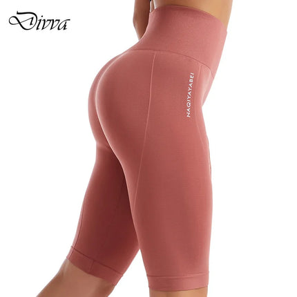 Women High Waist Yoga Running Shorts